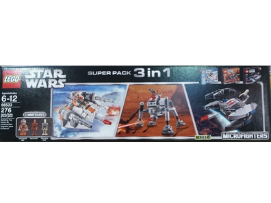LEGO Set-Star Wars Super Pack 3 in 1 (75073, 75074, 75077)-Star Wars / Star Wars Microfighters Series 2-66533-1-Creative Brick Builders